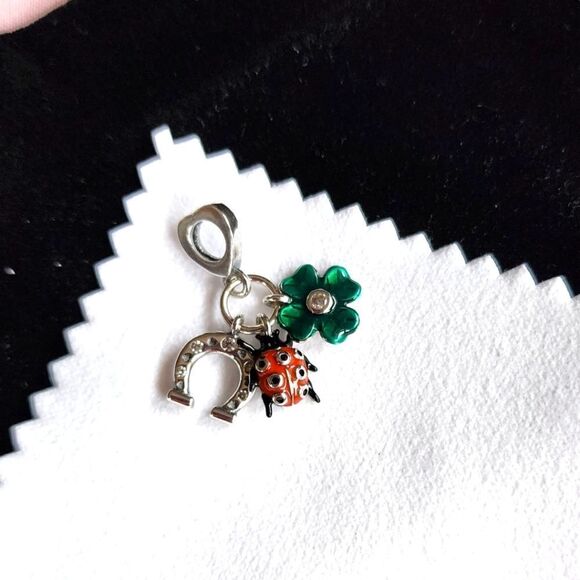 New lucky charm sterling silver 925 for Pandora bracelet - Picture 1 of 3